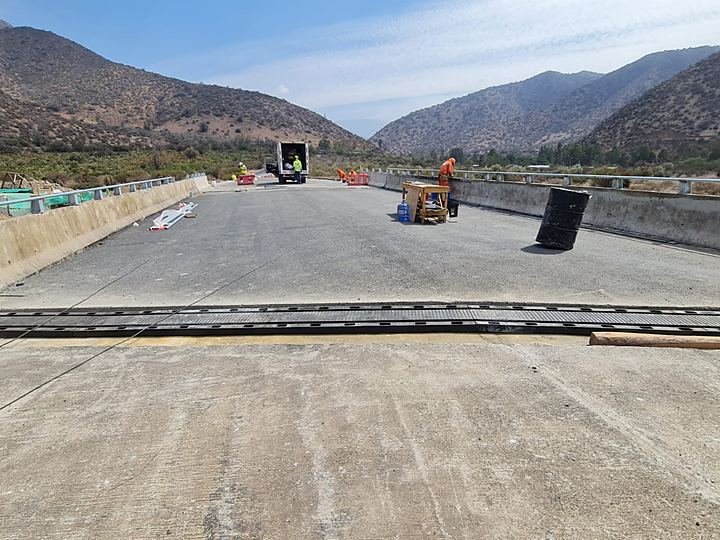 Zona de junta preparada antes del montaje